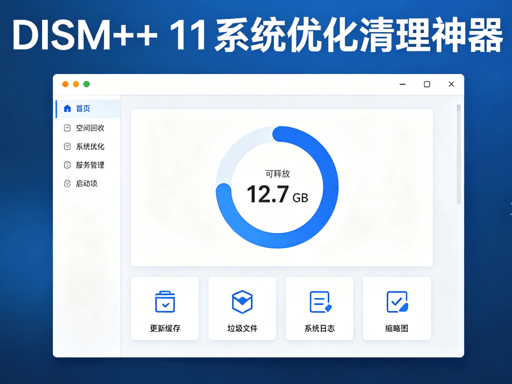 Dism++系统优化清理工具操作界面