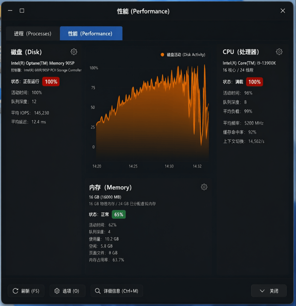 Win11磁盘占用100%
